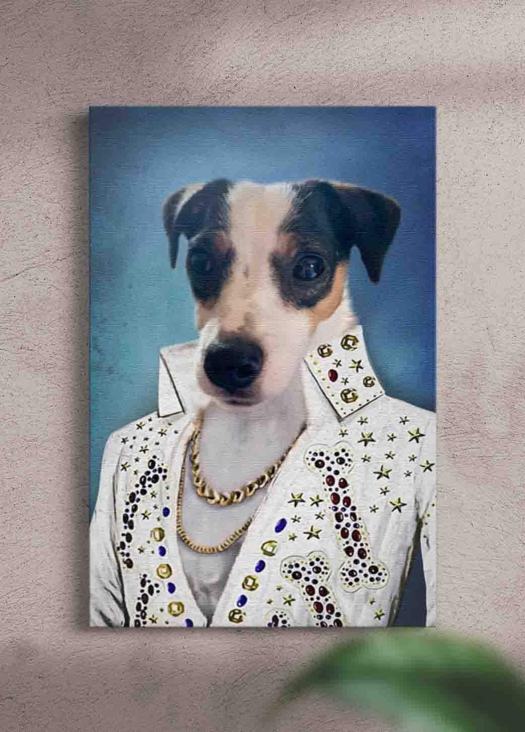 The Rock God - Custom Pet Portrait - NextGenPaws Pet Portraits