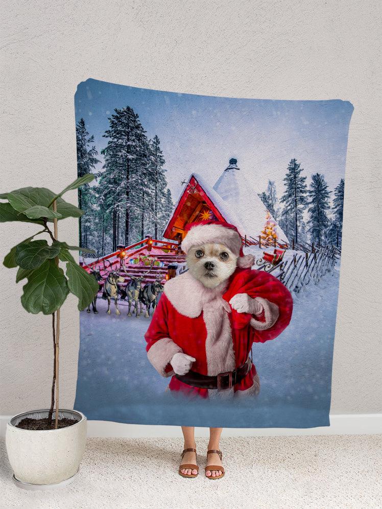 SantaPaw - Custom Christmas Pet Blanket - NextGenPaws Pet Portraits