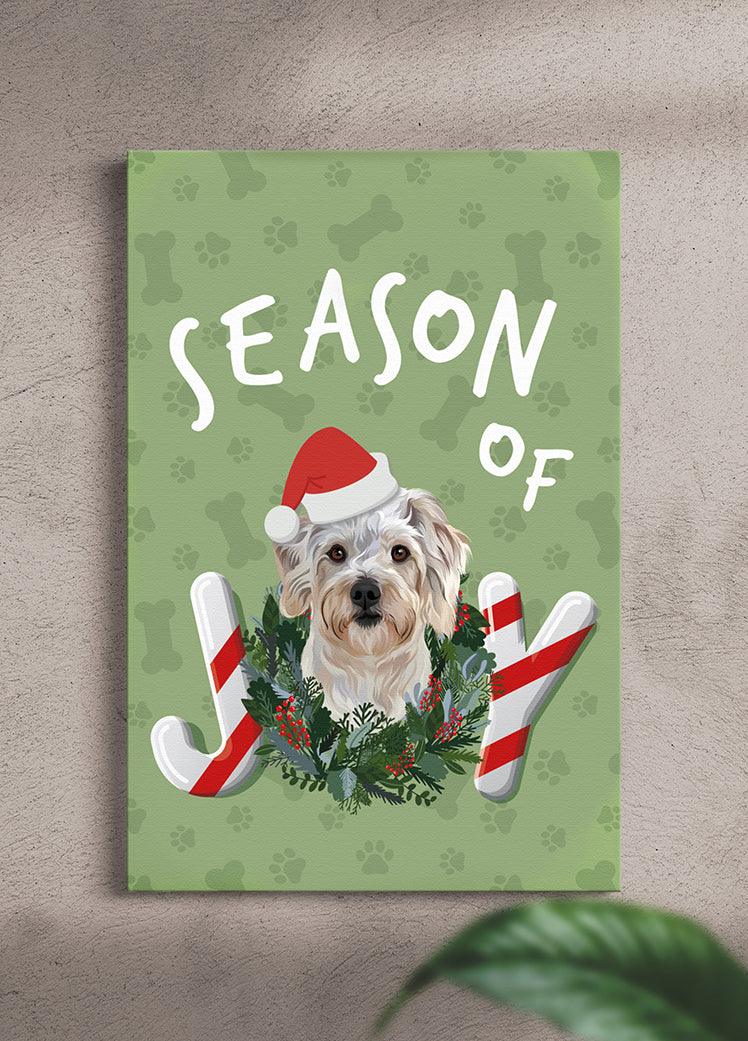 Season of Joy - Custom Pet Portrait - NextGenPaws Pet Portraits