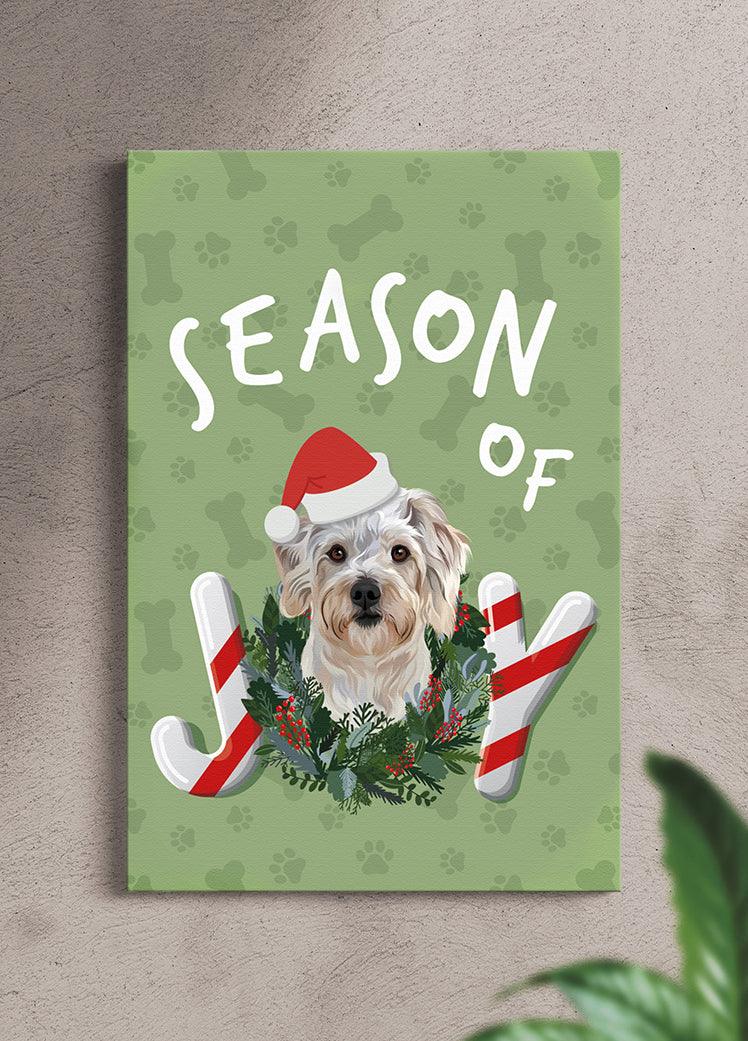 Season of Joy - Custom Pet Portrait - NextGenPaws Pet Portraits