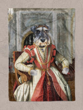 Load image into Gallery viewer, Medieval Princess - Custom Pet Blanket - NextGenPaws Pet Portraits
