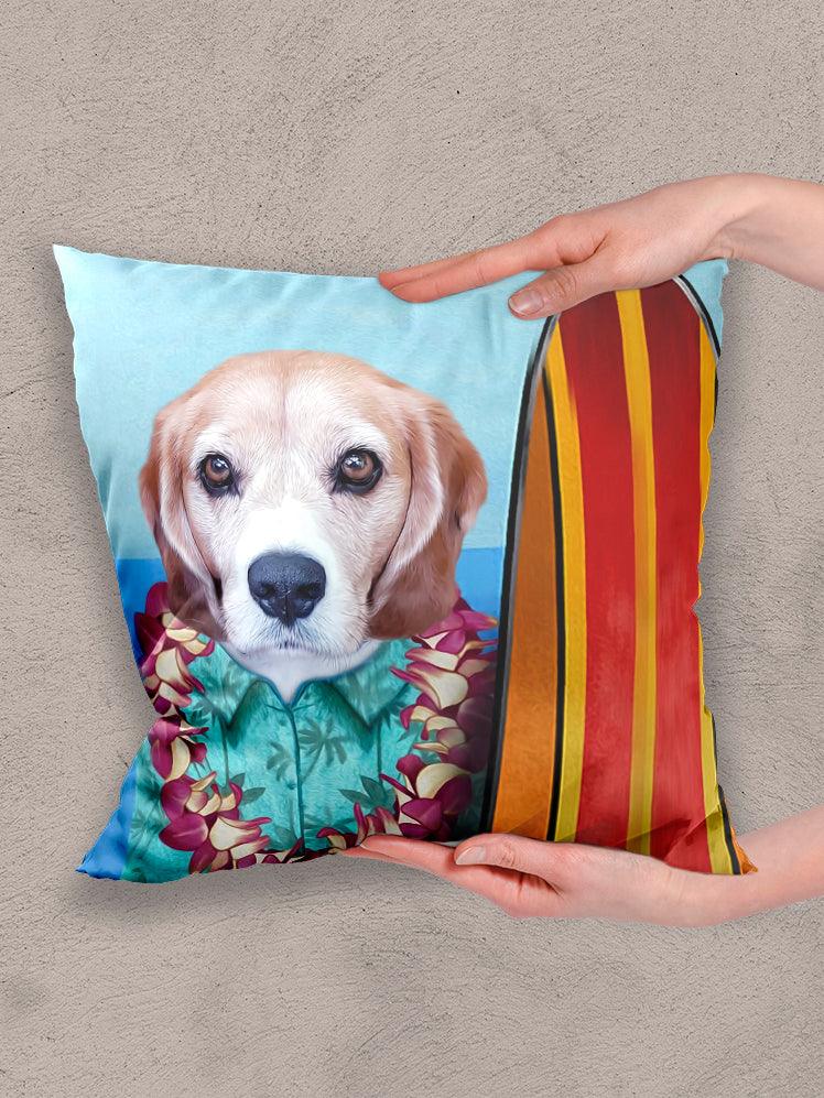 Surfer - Custom Pet Pillow - NextGenPaws Pet Portraits