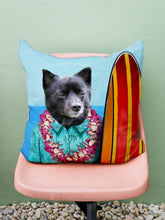 Load image into Gallery viewer, Surfer - Custom Pet Pillow - NextGenPaws Pet Portraits
