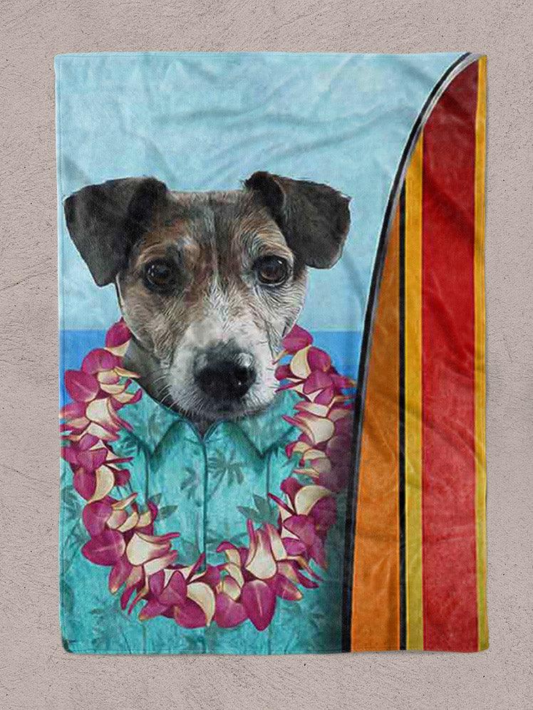 Surfer - Custom Pet Blanket - NextGenPaws Pet Portraits