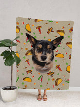 Load image into Gallery viewer, Funky Designs | Tacos - Custom Pet Blankets - NextGenPaws Pet Portraits

