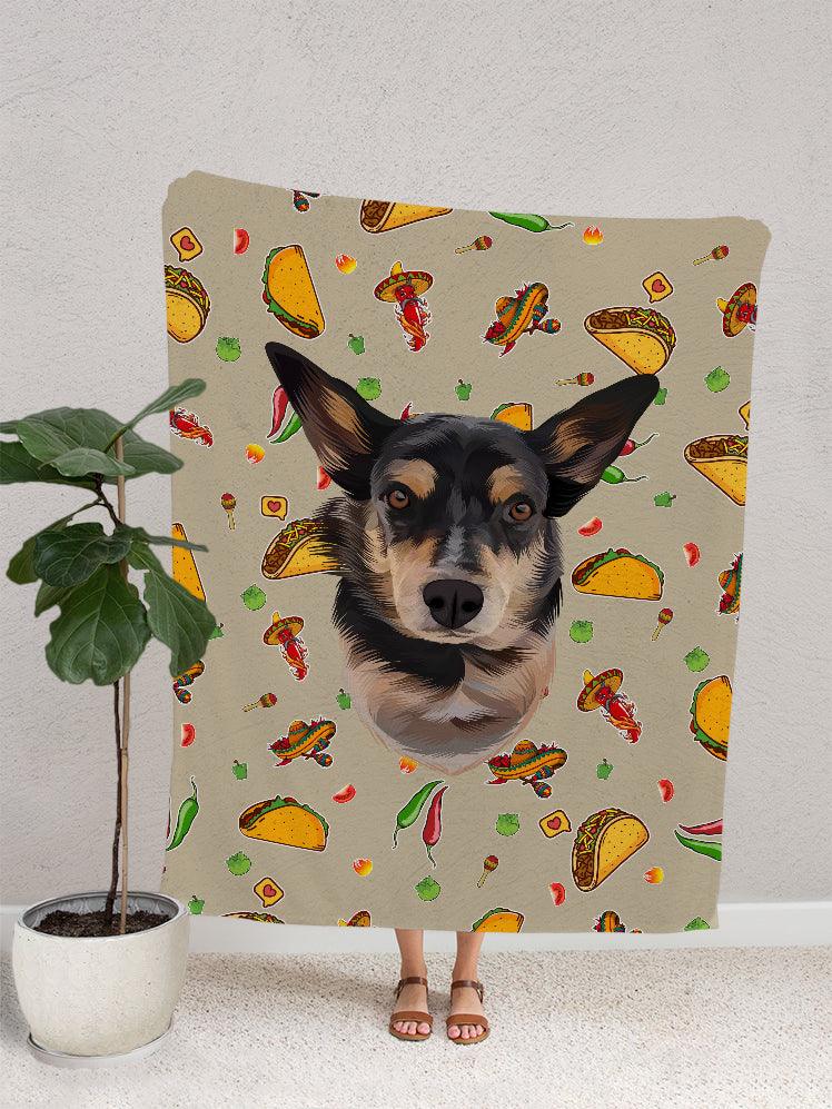 Funky Designs | Tacos - Custom Pet Blankets - NextGenPaws Pet Portraits