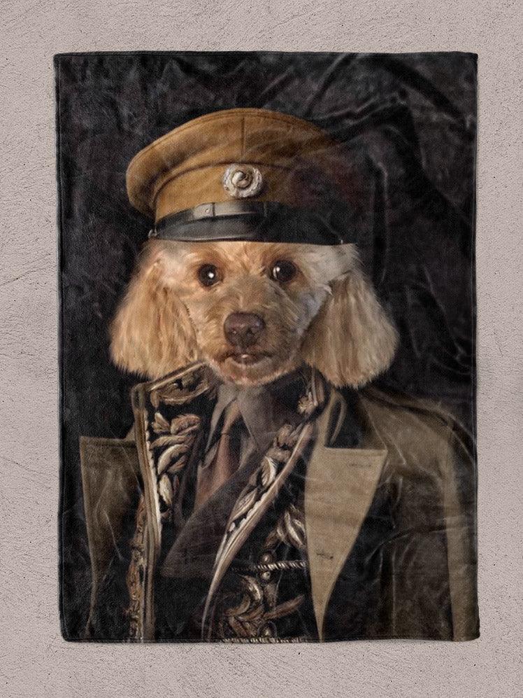 The Captain - Custom Pet Blanket - NextGenPaws Pet Portraits