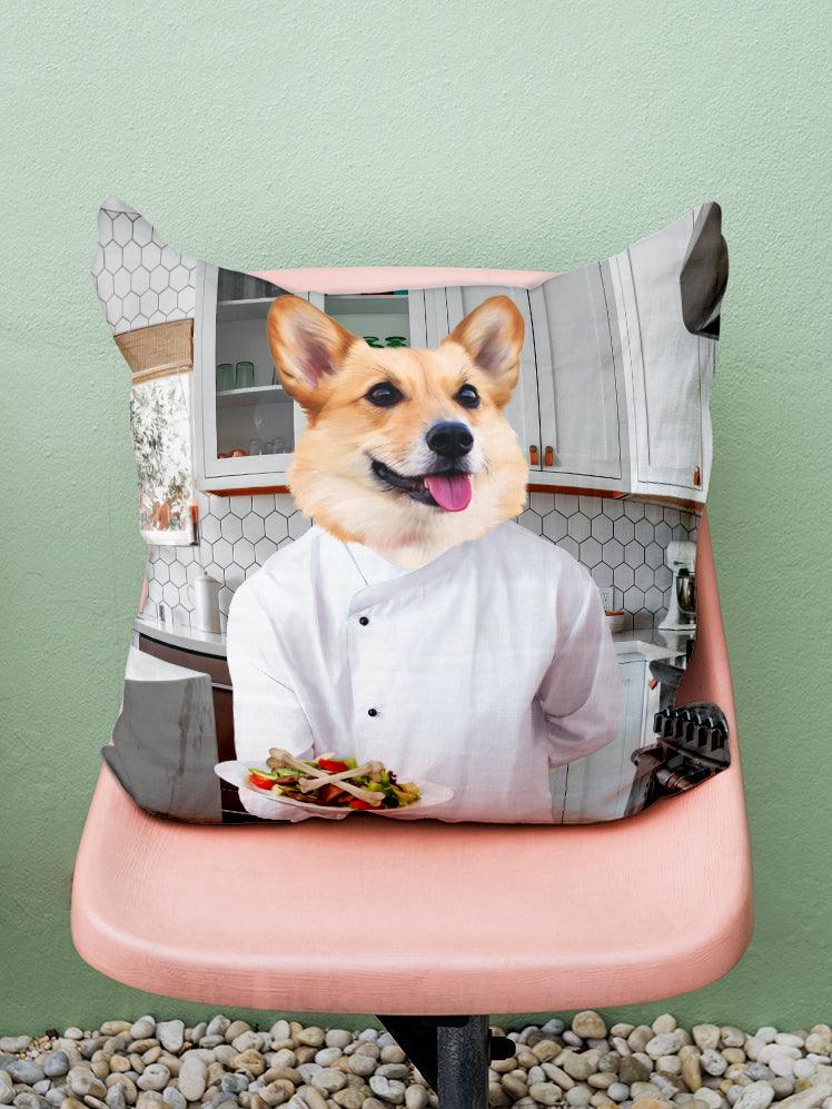 The Chef - Custom Pet Pillow - NextGenPaws Pet Portraits
