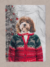 Load image into Gallery viewer, The Christmas Classic - Custom Christmas Pet Blanket - NextGenPaws Pet Portraits
