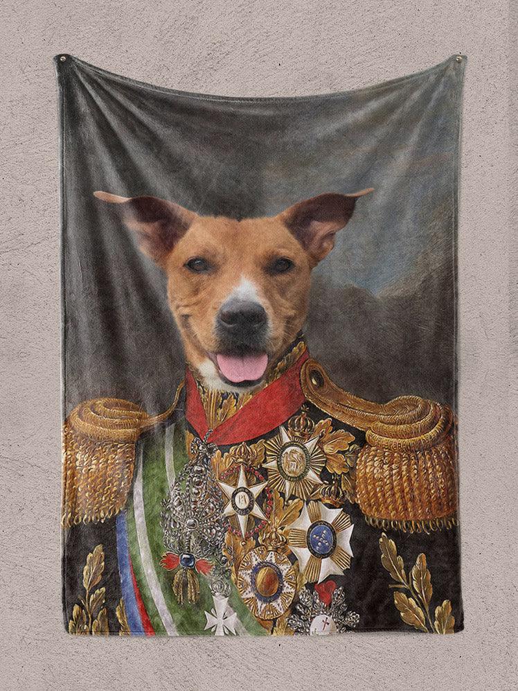 The Colonel - Custom Pet Blanket - NextGenPaws Pet Portraits