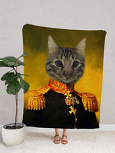 Load image into Gallery viewer, The Commander - Custom Pet Blanket - NextGenPaws Pet Portraits
