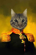 Load image into Gallery viewer, The Commander - Custom Pet Blanket - NextGenPaws Pet Portraits
