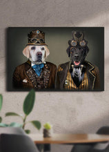 Load image into Gallery viewer, The Doc and The Pilot - Custom Sibling Pet Portrait - NextGenPaws Pet Portraits
