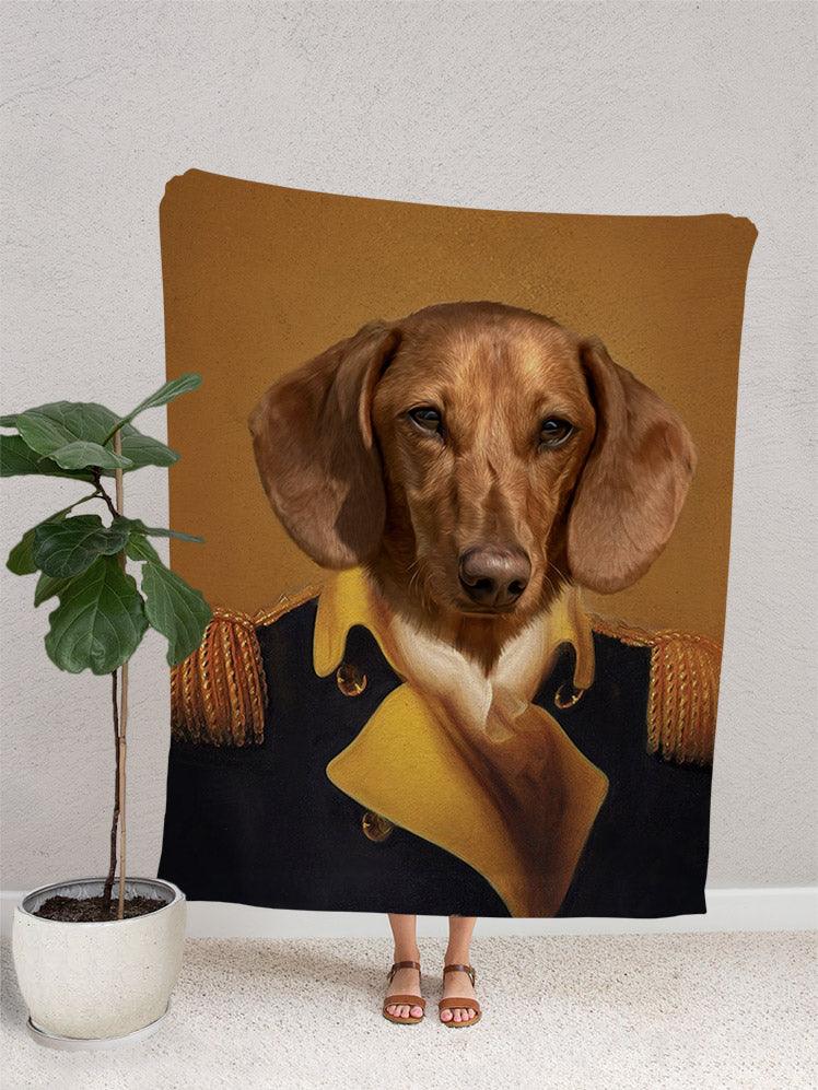 The Earl - Custom Pet Blanket - NextGenPaws Pet Portraits