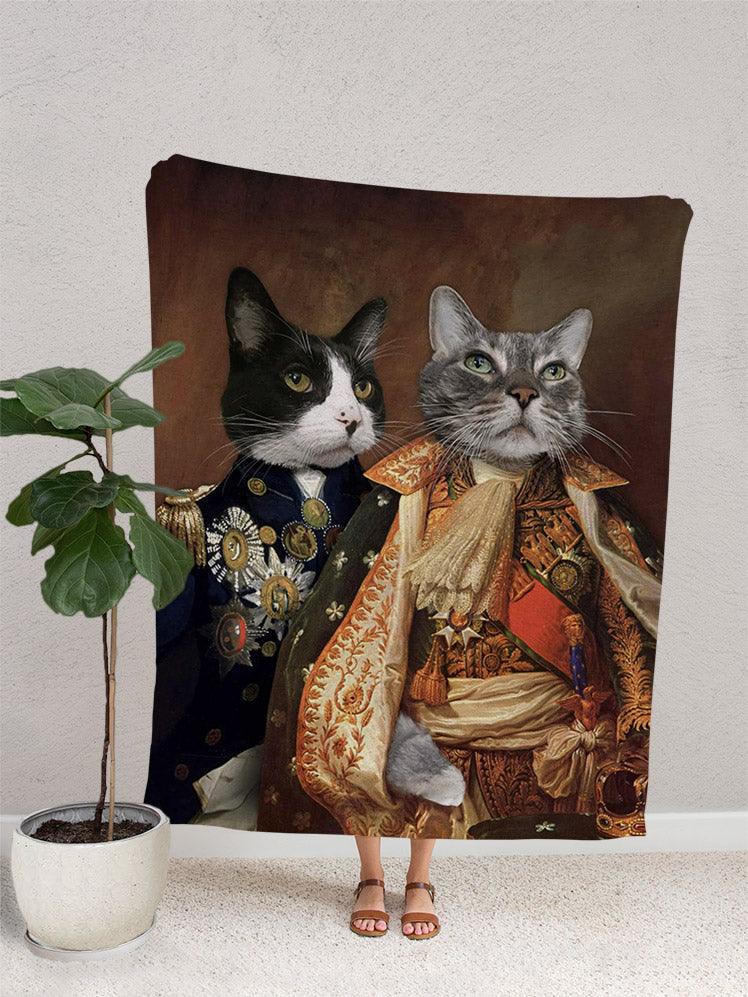 The Emperors - Custom Sibling Pet Blanket - NextGenPaws Pet Portraits
