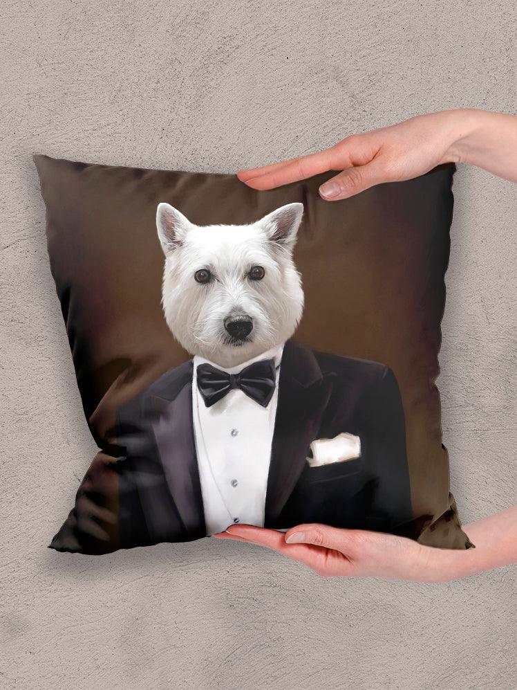 The Gentleman - Custom Pet Pillow - NextGenPaws Pet Portraits