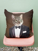 Load image into Gallery viewer, The Gentleman - Custom Pet Pillow - NextGenPaws Pet Portraits
