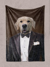 Load image into Gallery viewer, The Gentleman - Custom Pet Blanket - NextGenPaws Pet Portraits
