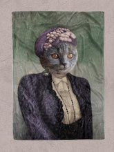 Load image into Gallery viewer, The Madam - Custom Pet Blanket - NextGenPaws Pet Portraits
