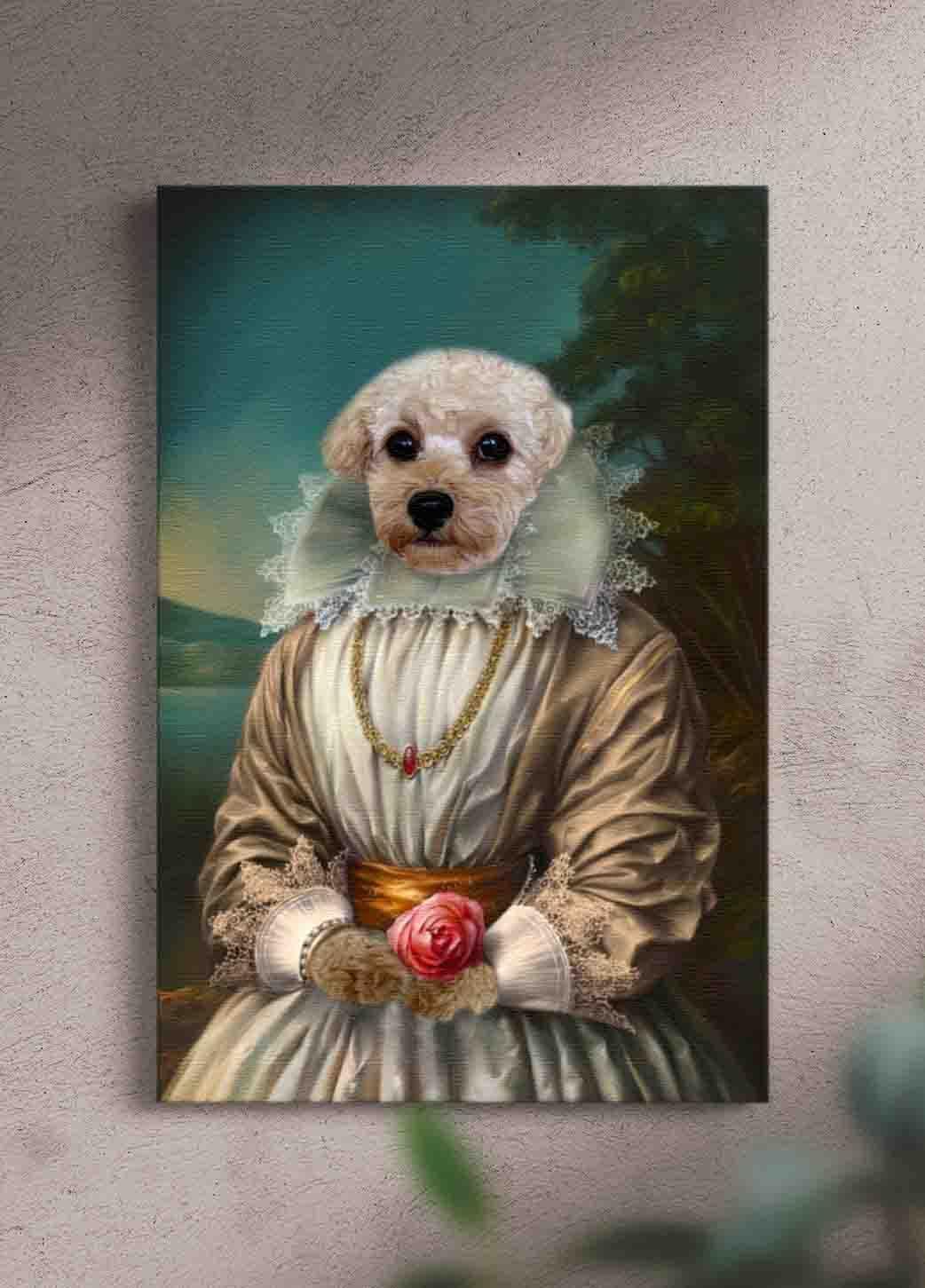 The Cream Princess - Custom Pet Portrait - NextGenPaws Pet Portraits