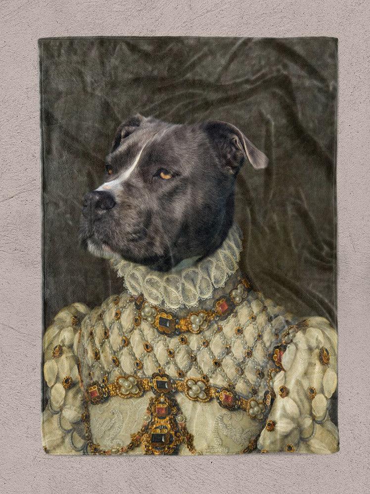 The Noblewoman - Custom Pet Blanket - NextGenPaws Pet Portraits