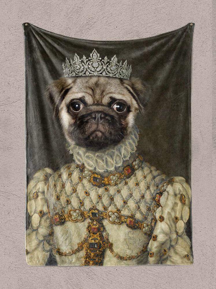 The Noblewoman - Custom Pet Blanket - NextGenPaws Pet Portraits