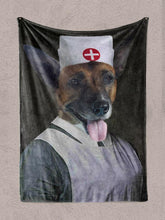 Load image into Gallery viewer, The Nurse Practitioner - Custom Pet Blanket - NextGenPaws Pet Portraits
