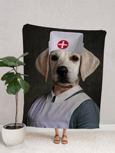 Load image into Gallery viewer, The Nurse Practitioner - Custom Pet Blanket - NextGenPaws Pet Portraits
