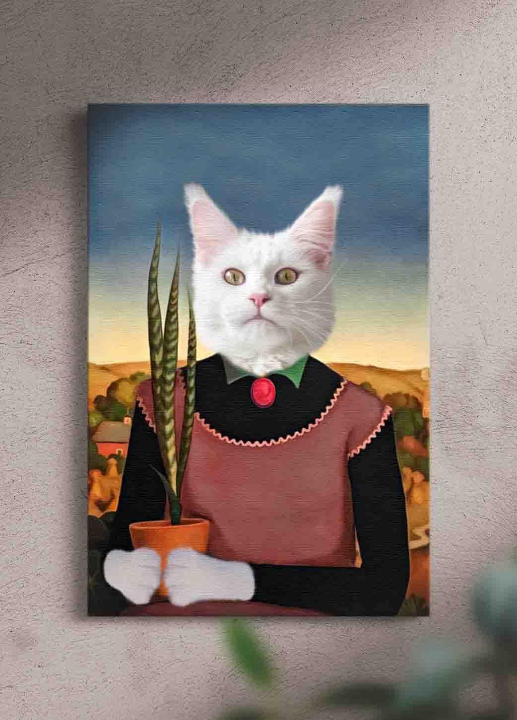 The Plant Lady - Custom Pet Portrait - NextGenPaws Pet Portraits