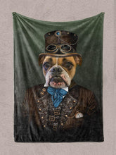 Load image into Gallery viewer, The Pilot - Custom Pet Blanket - NextGenPaws Pet Portraits
