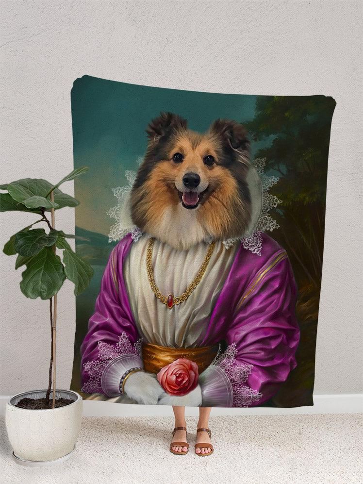 The Pink Princess - Custom Pet Blanket - NextGenPaws Pet Portraits