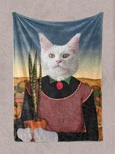 Load image into Gallery viewer, The Plant Lady - Custom Pet Blanket - NextGenPaws Pet Portraits

