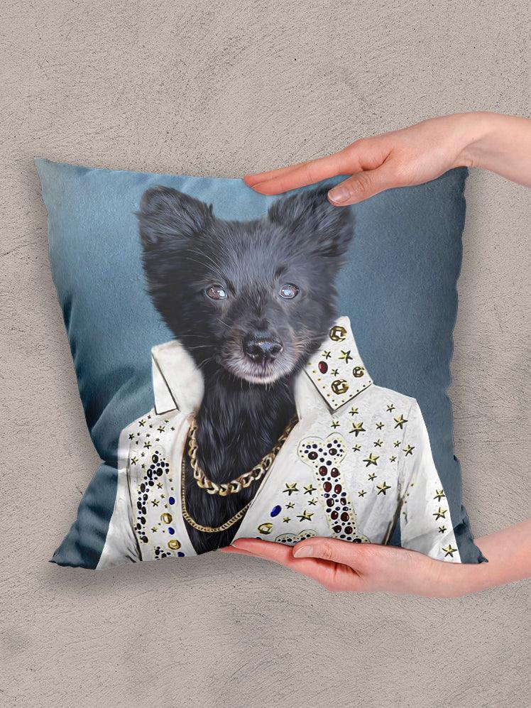 The Rock God - Custom Pet Pillow - NextGenPaws Pet Portraits