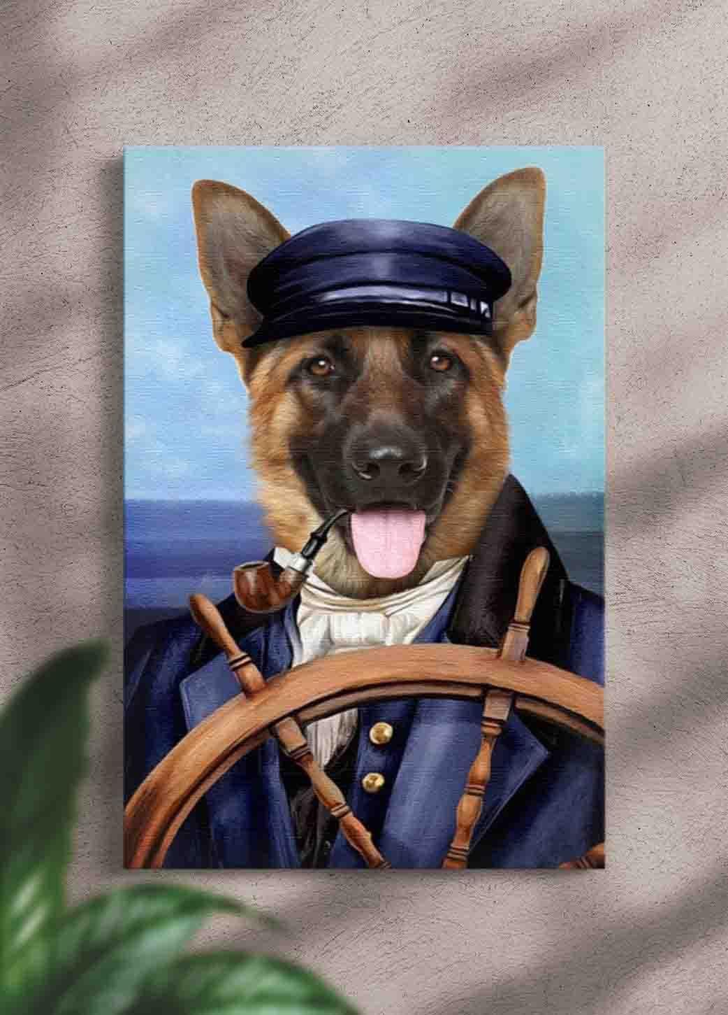 The Sailor - Custom Pet Portrait - NextGenPaws Pet Portraits