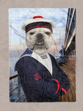 Load image into Gallery viewer, The Shipboy - Custom Pet Blanket - NextGenPaws Pet Portraits

