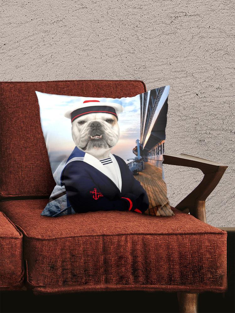 The Shipboy - Custom Pet Pillow - NextGenPaws Pet Portraits