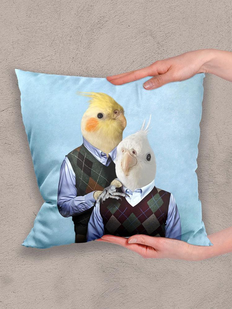 The Step Brothers - Custom Sibling Pet Pillow - NextGenPaws Pet Portraits