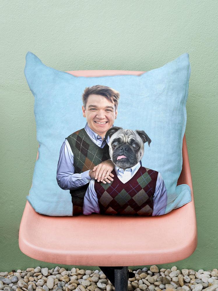 The Step Brothers - Custom Sibling Pet Pillow - NextGenPaws Pet Portraits