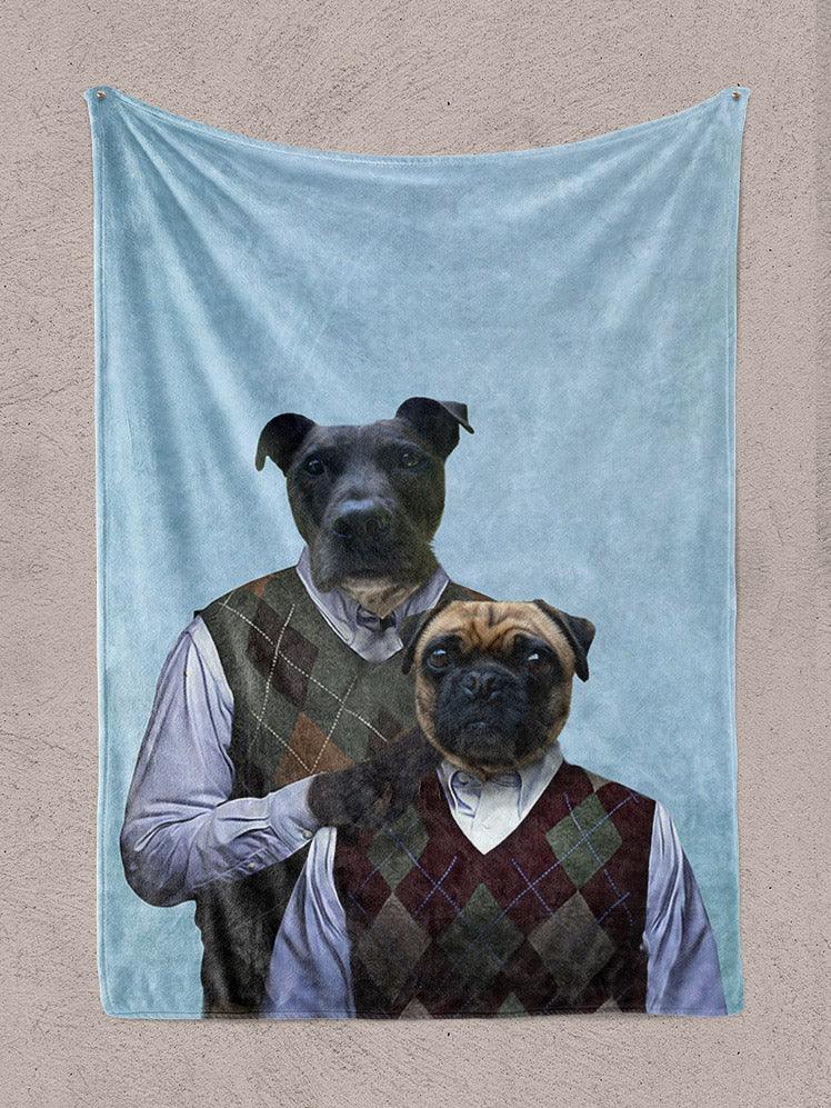 The Step Brothers - Custom Sibling Pet Blanket - NextGenPaws Pet Portraits