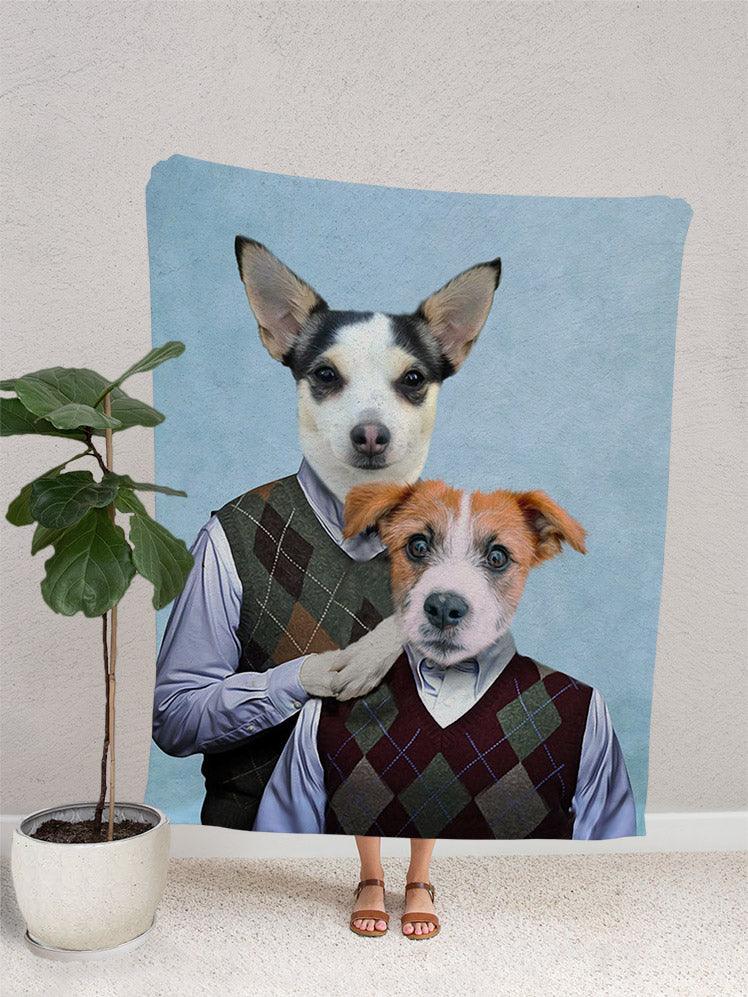 The Step Brothers - Custom Sibling Pet Blanket - NextGenPaws Pet Portraits