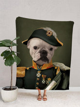 Load image into Gallery viewer, The Lieutenant - Custom Pet Blanket - NextGenPaws Pet Portraits
