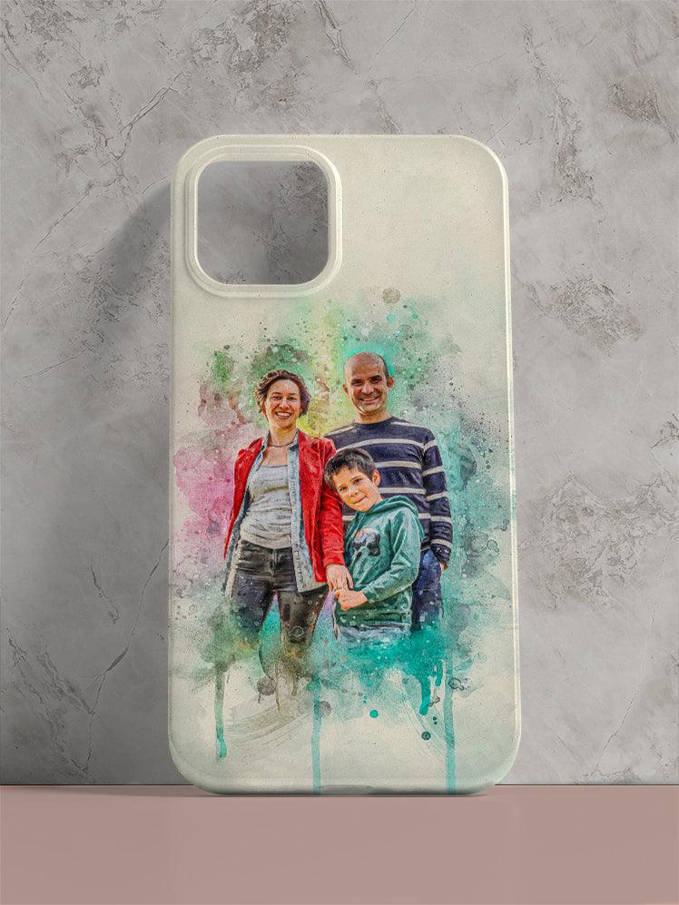 WaterColour Human and Pet - Custom Sibling Phone Cases - NextGenPaws Pet Portraits
