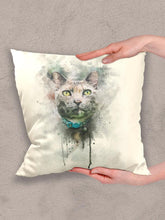 Load image into Gallery viewer, WaterColour - Custom Pet Pillow - NextGenPaws Pet Portraits
