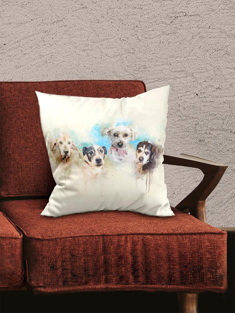 WaterColour Sibling - Custom Pet Pillow - NextGenPaws Pet Portraits