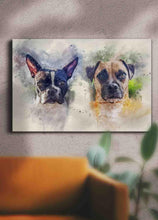 Load image into Gallery viewer, WaterColour Sibling - Custom Pet Portrait - NextGenPaws Pet Portraits
