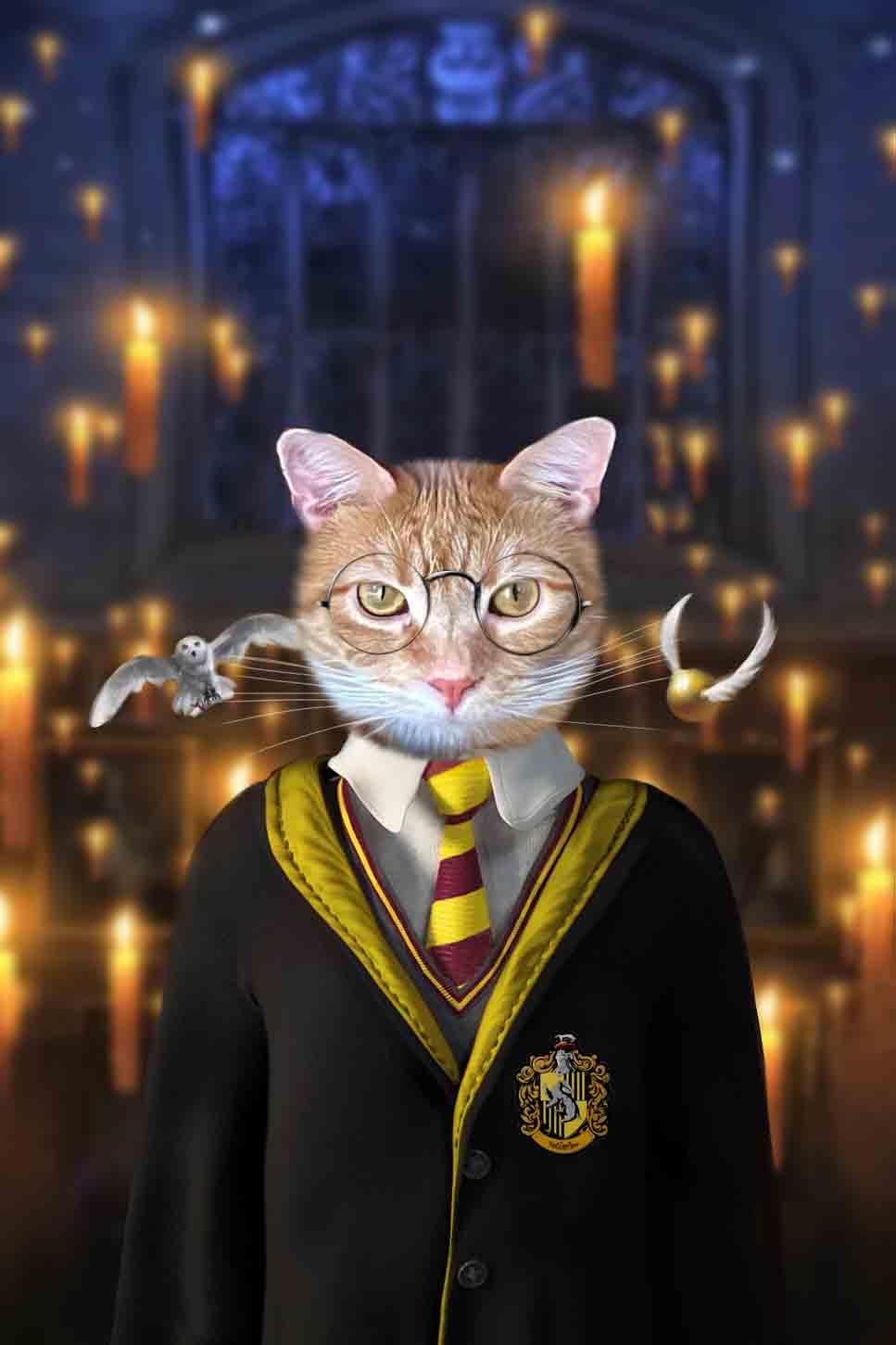 Hufflepaw - Custom Pet Portrait - NextGenPaws Pet Portraits