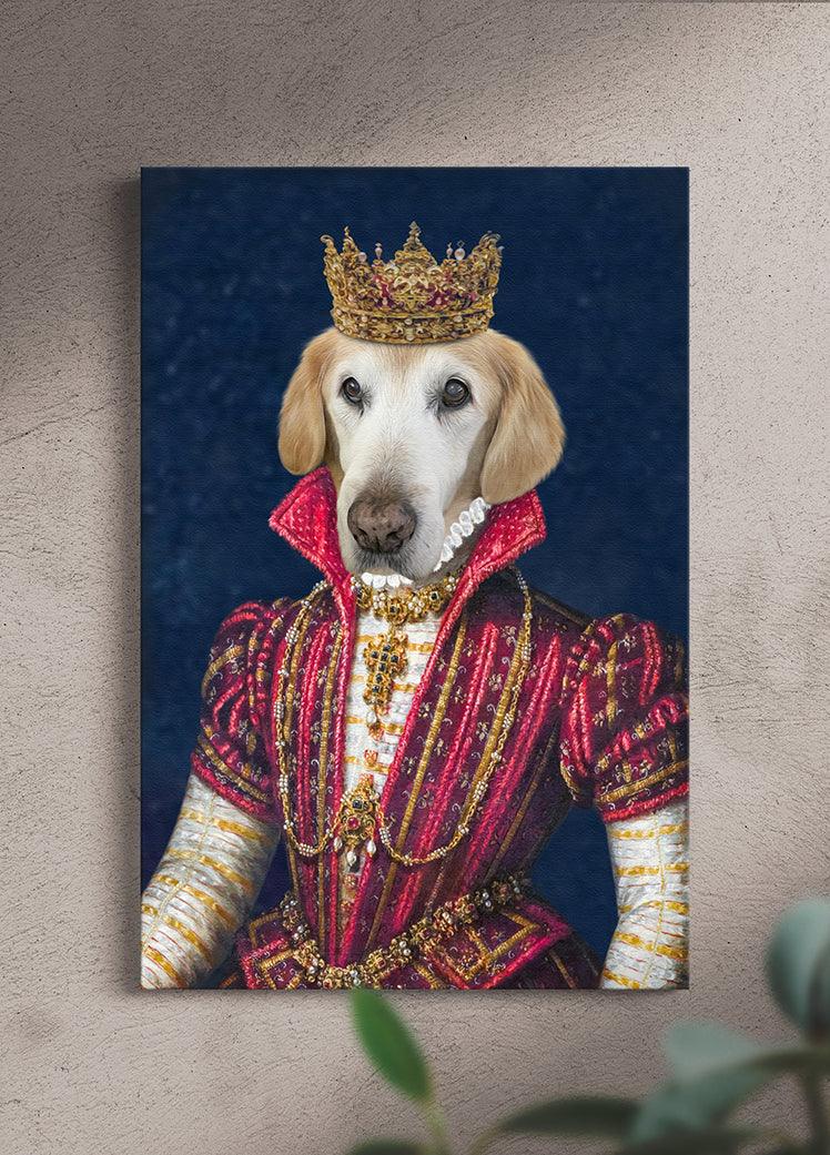 The Young Queen - Custom Pet Portrait - NextGenPaws Pet Portraits