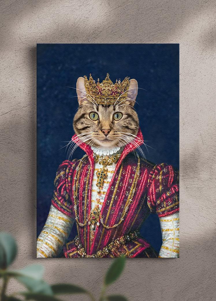 The Young Queen - Custom Pet Portrait - NextGenPaws Pet Portraits