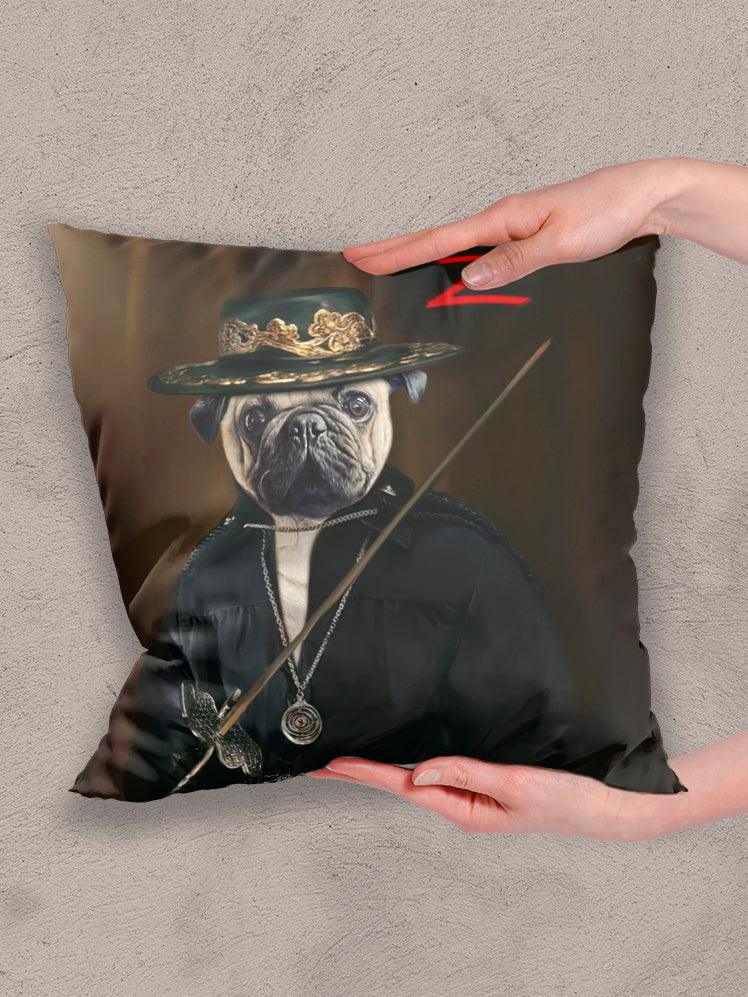 Zorro - Custom Pet Pillow - NextGenPaws Pet Portraits