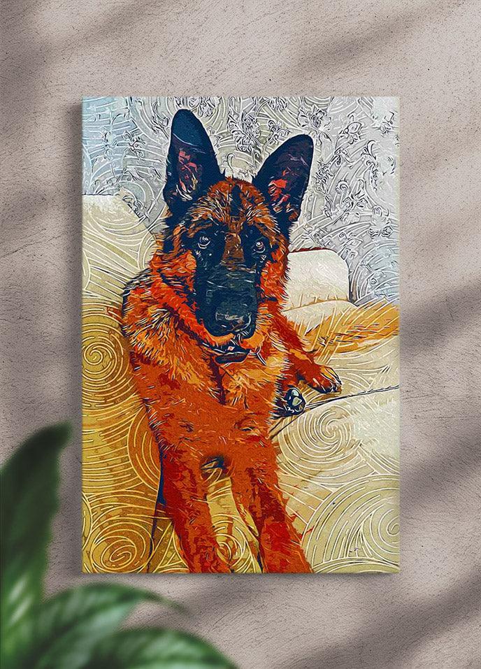 Abstract Oil Painting - Custom Pet Canvas - NextGenPaws Pet Portraits